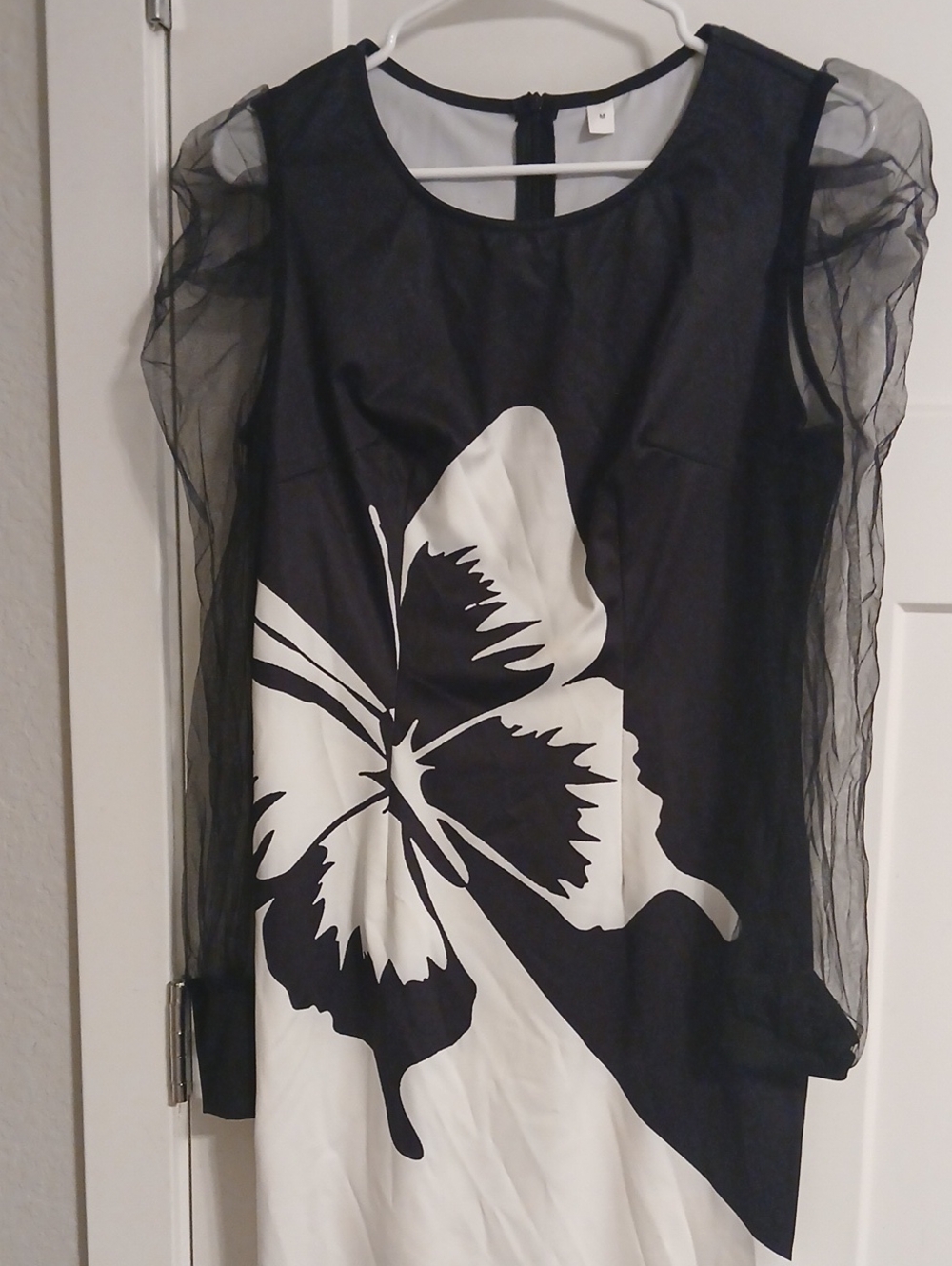 Monochrome Butterfly Dress